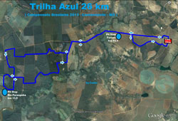 trilha azul