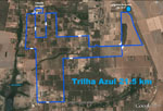 mapa trilha azul