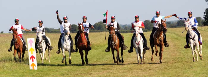 riders on the finishing line