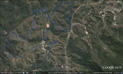 mapa anel azul