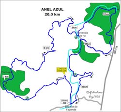 anel azul