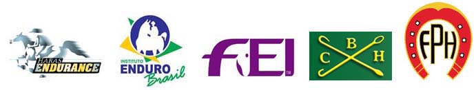 logos FEI, CBH, FPH, IEB e Haras Endurance