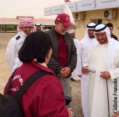 Cidinha Franzão and HH Sh Sultan bin Zayed Al Nahyan