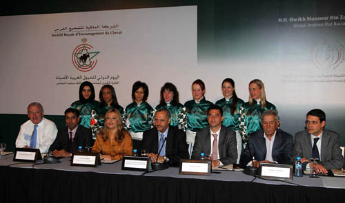 press conference in Morocco