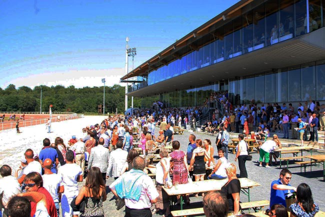 A section of the large crowd that attended last year's race