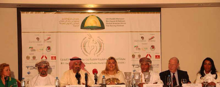 press conference in Oman