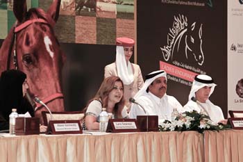 Lara Sawaya, Festival Director, Sami Al Boenain, President of IFHAR, Adnan Al Nuaimi, Director General, ADEC